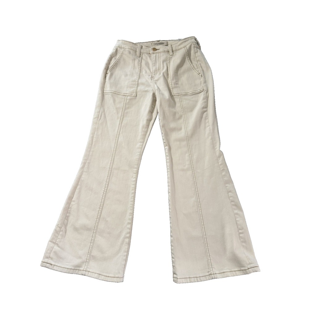 Liverpool Los Angeles Khaki Cropped Flare Jeans Women's Size 6